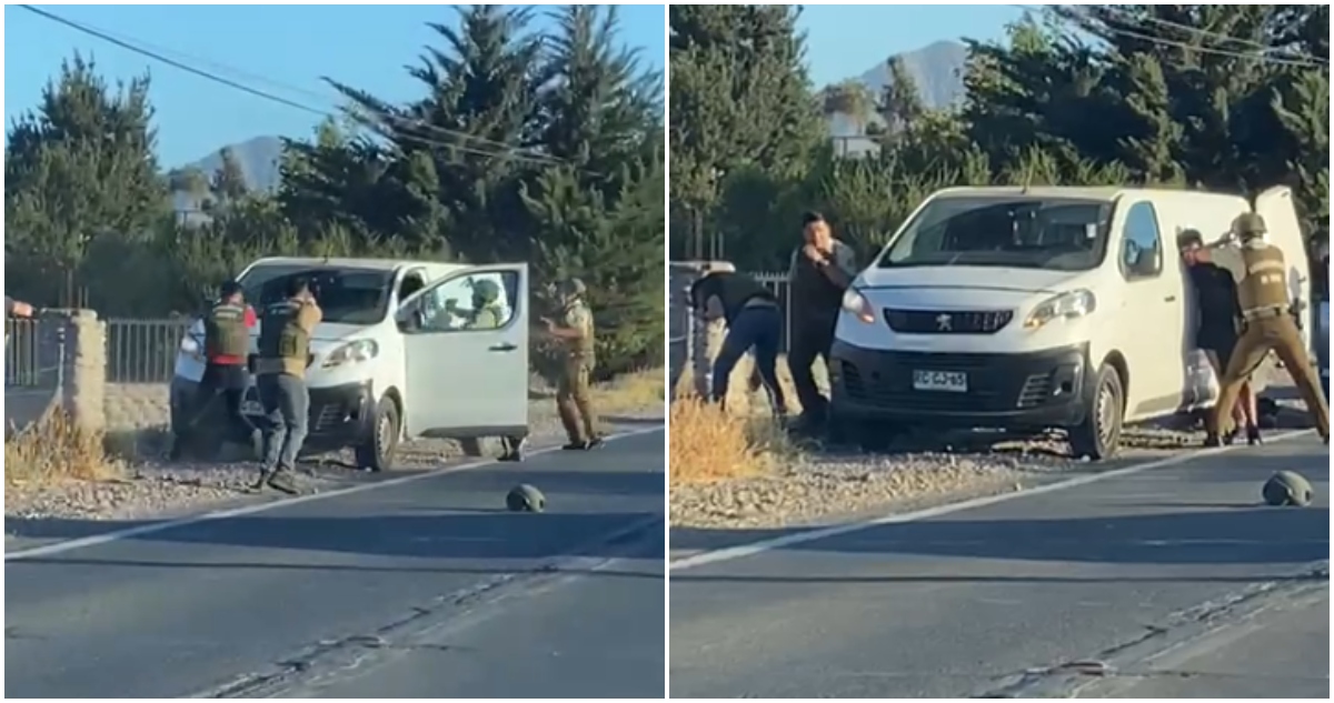 Robo de cajero automático en Putaendo: hay 4 detenidos y un carabinero baleado