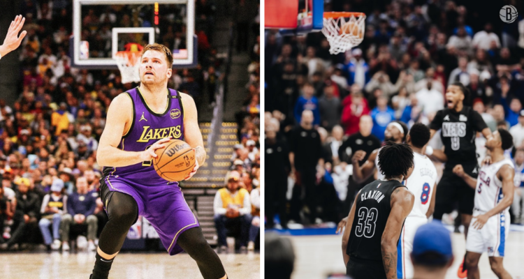 Magia de Doncic empieza a brillar para los Lakers, mientras Nets ganaron a 76ers al filo de la bocina