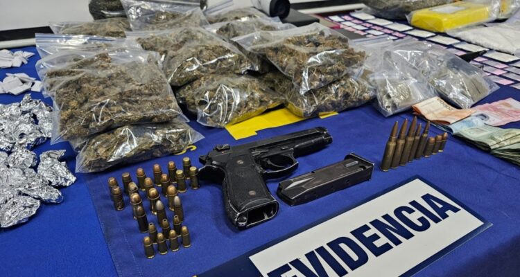 Siete detenidos en La Florida por tráfico de drogas: también hallaron munición de guerra