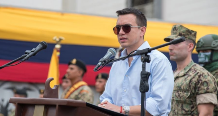 Noboa ordena cerrar las fronteras de Ecuador con Colombia y Perú para las elecciones presidenciales