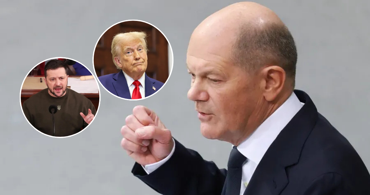 Canciller alemán Olaf Scholz tacha de falsos y peligrosos los dichos de Trump sobre Zelenski