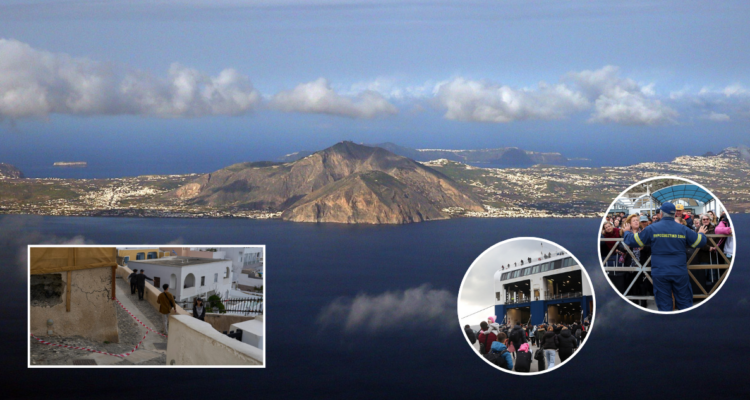 Miles de sismos sacuden a islas griegas y obligan a más de 10 mil personas a evacuar Santorini