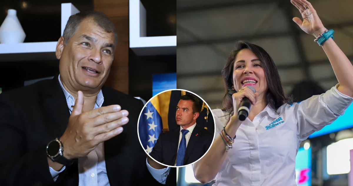 “Superaremos a Noboa”: expresidente Correa asegura que González se impondrá en primera vuelta