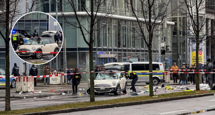 Auto embiste a grupo de manifestantes en Alemania y deja al menos 20 heridos