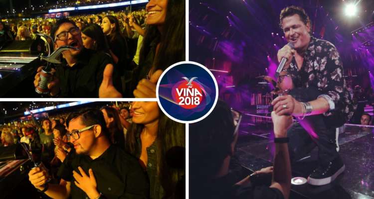 El día que Carlos Vives le regaló la gaviota de plata a fanático chileno