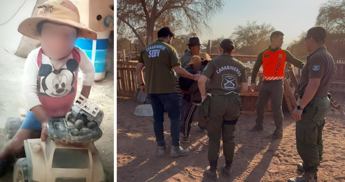 Encuentran con vida a menor de 2 años extraviado desde el miércoles en Pozo Almonte