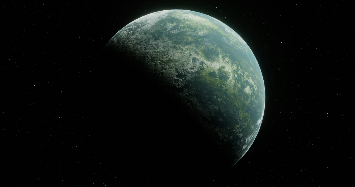 Representación artística de un exoplaneta