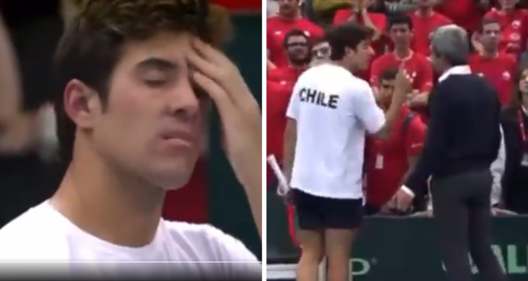 Video revela furia de Garin contra juez que no sancionó agresión en Copa Davis: 