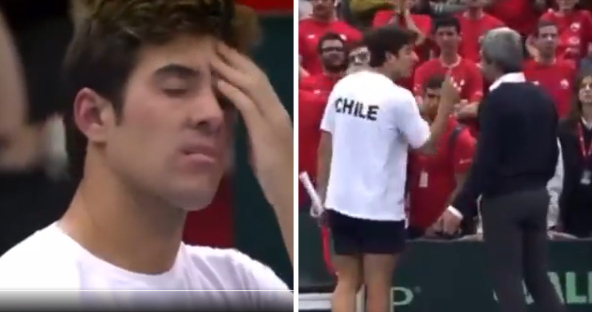 Video revela furia de Garin contra juez que no sancionó agresión en Copa Davis: “No tienes los huevos”