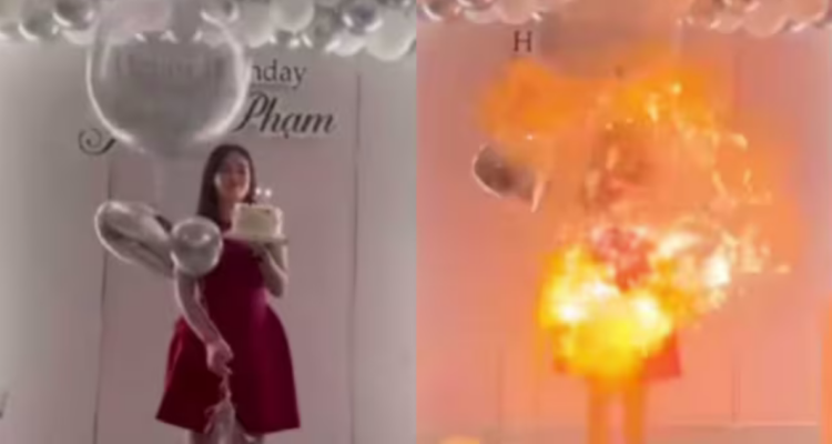 Fiesta termina en caos en Vietnam: globo de hidrógeno explota y deja con quemaduras a cumpleañera