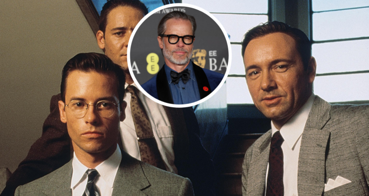 Guy Pearce y Kevin Space en L.A Confidential cuando el actor lo habría acosado