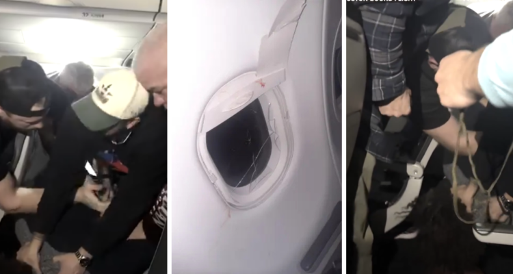 Hombre es inmovilizado por pasajeros en pleno vuelo tras intentar romper la ventana del avión en EE.UU