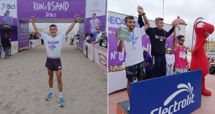 Hugo Catrileo dominó en la corrida Run And Sand de La Serena.
