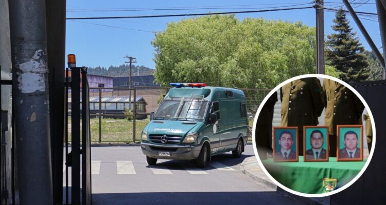 Imputados por triple homicidio de carabineros en Cañete llegan a la cárcel de Concepción