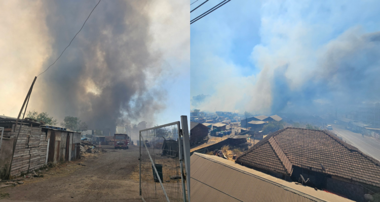 Declaran Alerta Roja para Peñaflor por incendio forestal: Senapred activó mensajería SAE