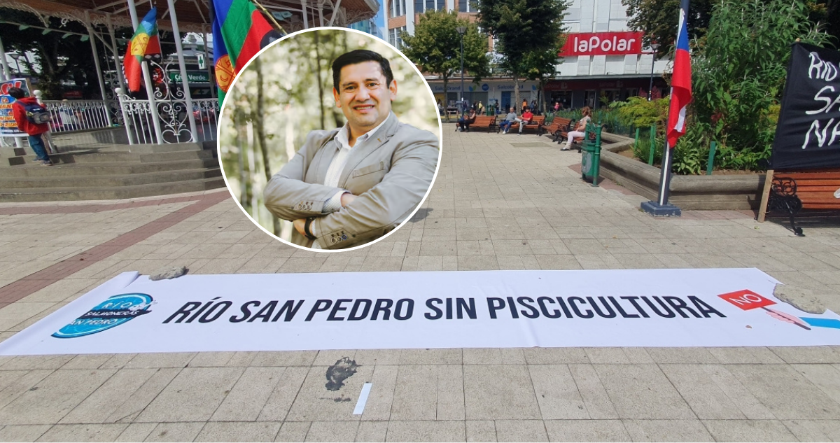 Alcalde de Los Lagos reitera rechazo a instalación de piscicultura en río San Pedro