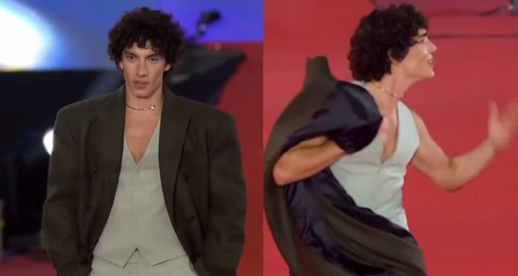 Jorge López posó, deslumbró y se robó las miradas en la Gala de Viña con su especial caminata