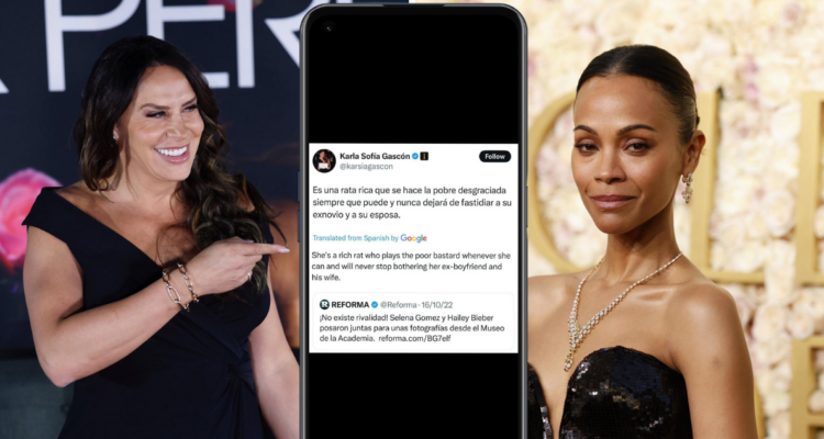 Zoe Saldaña se pronuncia sobre antiguos comentarios xenófobos de Karla Sofía Gascón a Selena Gómez