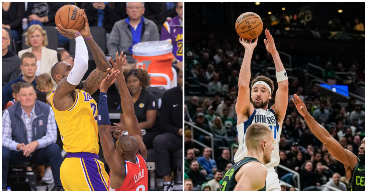 LeBron James y Klay Thompson NBA