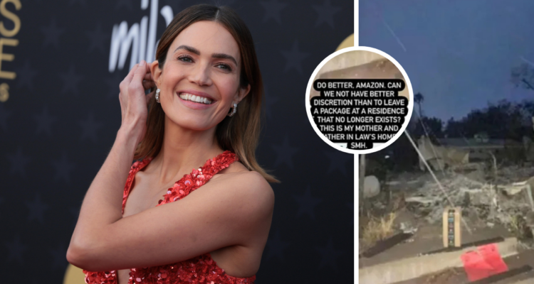 Insólito: Mandy Moore denuncia a Amazón por dejar paquete en escombros de casa de sus suegros en EE.UU