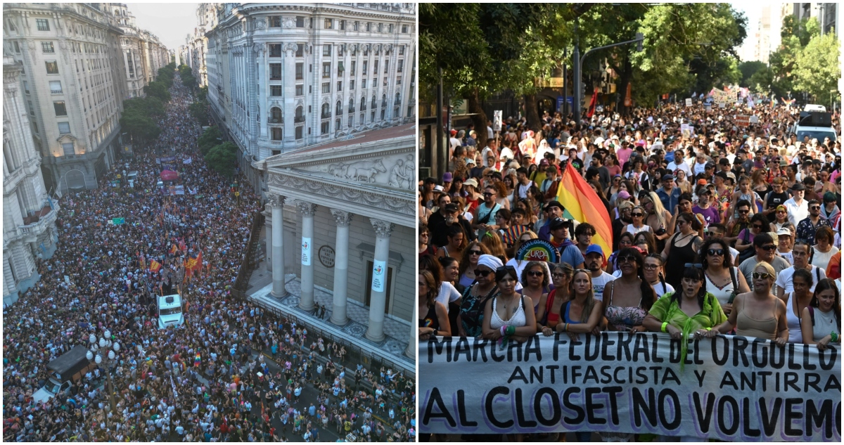 Marcha contra Milei por dichos en Foro Económico: