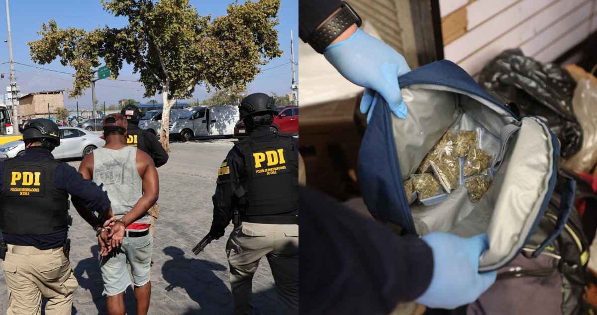 Masivo operativo de la PDI en Persa Biobío y Barrio Franklin deja al menos 20 detenidos