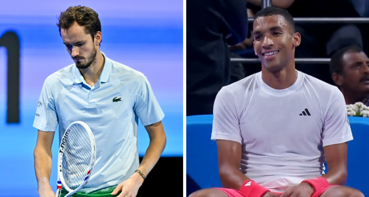 Medvedev víctima de la “maldición” de Auger-Aliassime: ruso abandonó duelo en ATP de Doha por lesión