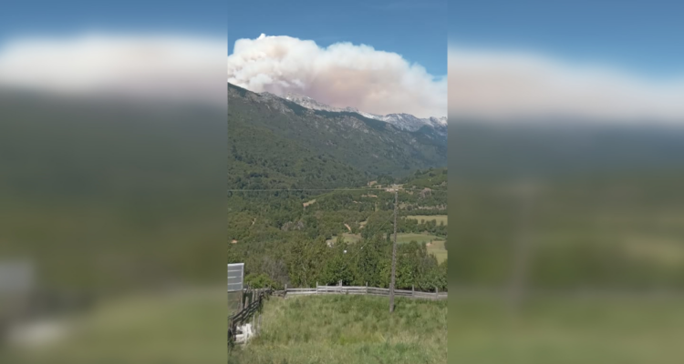 Megaincendio en Argentina está en la frontera con Chile