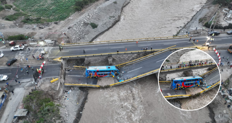Tragedia en Perú: 2 muertos y 41 heridos tras colapso de puente en carretera del megapuerto de Chancay