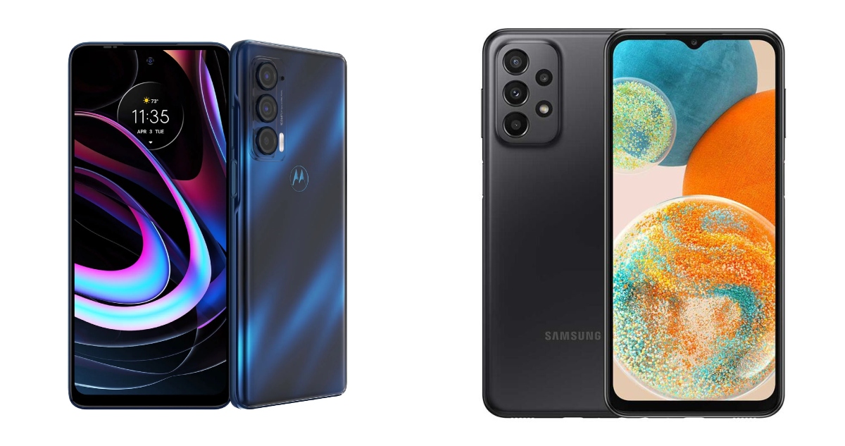 Motorola Edge y Samsung Galaxy A23