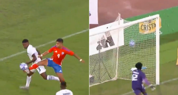 Nicolás Guerra marcó golazo de taco para La Roja ante Panamá.