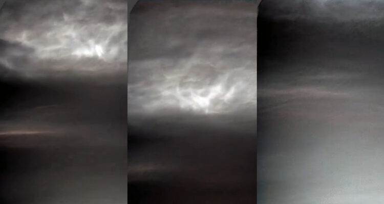 Nubes crepusculares en Marte