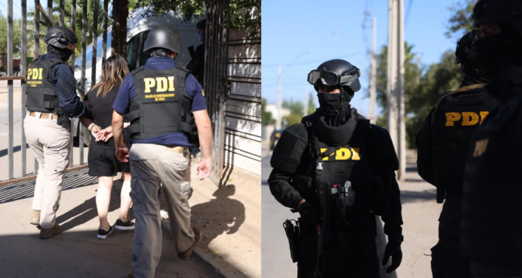 Masivo operativo PDI en Lampa deja cinco detenidos de las bandas rivales “Los Walos” y “Los Pototos”