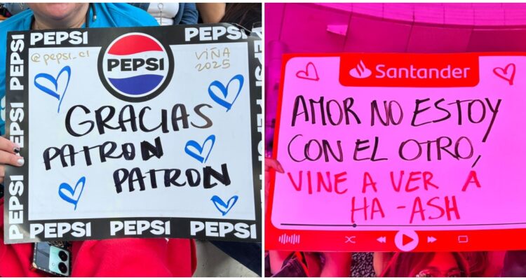 “Gracias, jefe, por dejarme venir”: divertidos carteles destacan en la previa a segunda noche de Viña