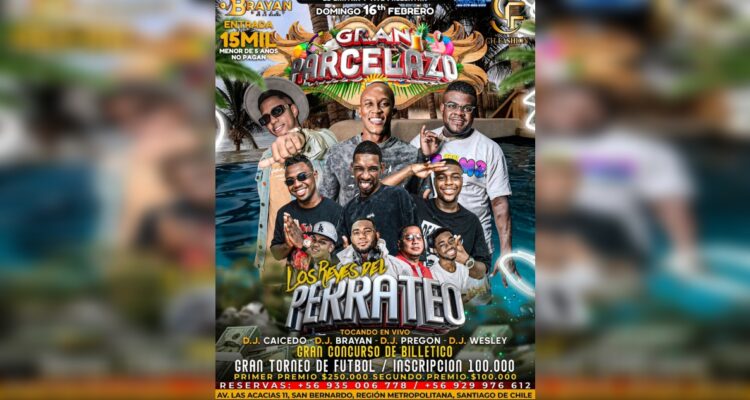 El afiche con el que se promocionó “parcelazo” que terminó con un muerto y dos heridos