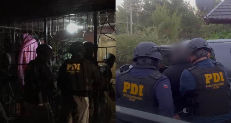 Ocho detenidos por robo de $2 mil millones: entraron por un túnel a empresa de valores en Quilicura