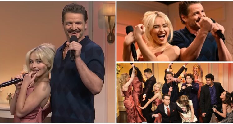 Pedro Pascal hizo sketch con Sabrina Carpenter y Bad Bunny en día histórico de “Saturday Night Live”