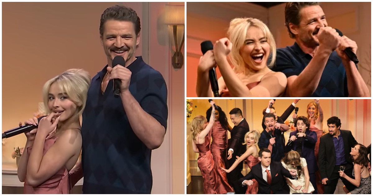 Pedro Pascal hizo sketch con Sabrina Carpenter y Bad Bunny en día histórico de “Saturday Night Live”