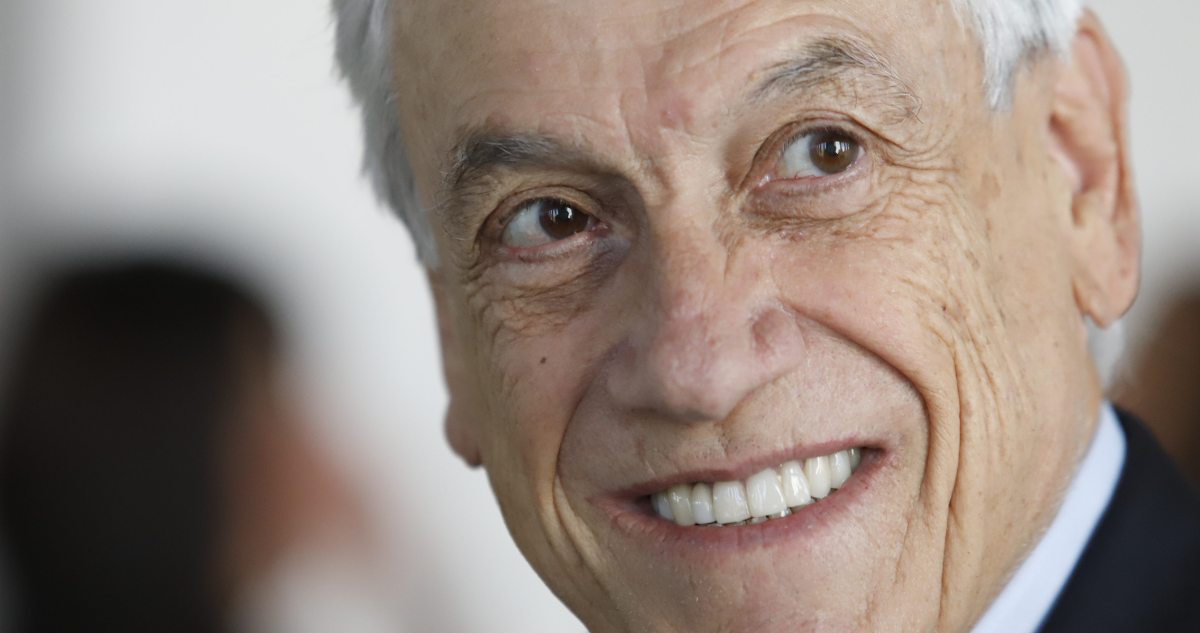 Fotografía de primer plano del expresidente Sebastián Piñera
