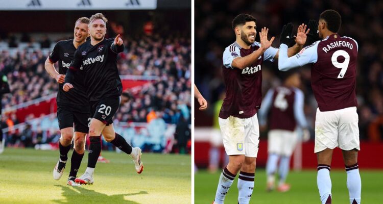 West Ham venció a Arsenal y Aston Villa remontó ante Chelsea en Premier League.