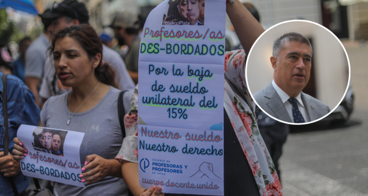 “El municipio hoy no tiene dinero”: La respuesta de Desbordes a protestas de profesores de Santiago