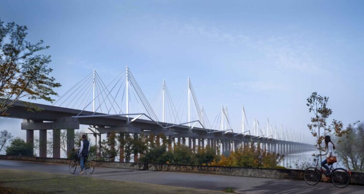 Instalan la última viga del nuevo Puente Ferroviario de Concepción: inauguración será a fines de 2025