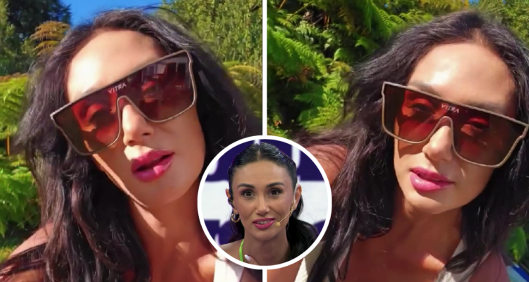 Pamela Díaz en video cargado a su cuenta de Instagram y captura de “Hay que decirlo”