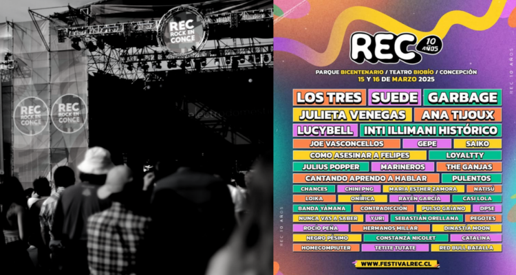 REC 2025: revisa aquí el line-up completo de artistas que se presentarán en este festival gratuito
