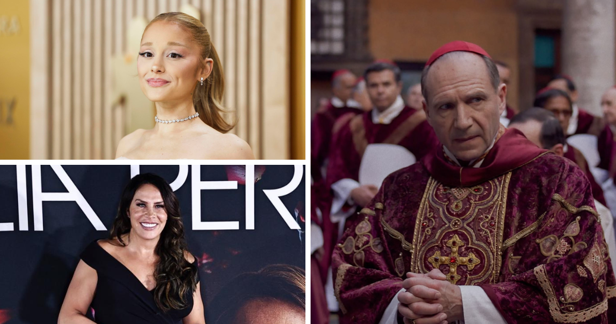 Ariana Grande, Karla Sofía Gascón y Ralph Fiennes, en referencia a regalos para los nominados al Óscar 2025