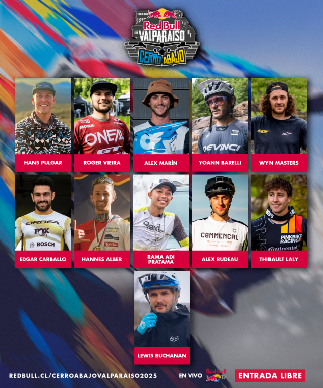 Pilotos Red Bull Valparaíso Cerro Abajo 2025.