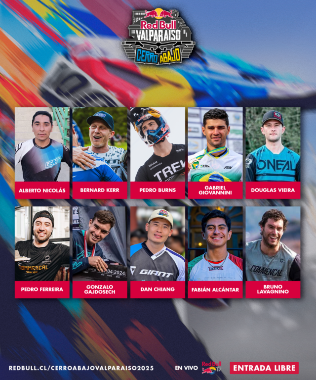 Pilotos Red Bull Valparaíso Cerro Abajo.