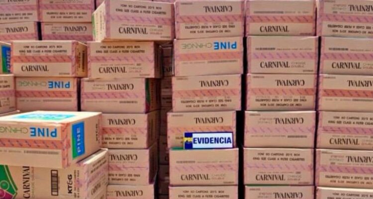 Detienen a 7 sujetos tras robar camión que trasladaba cigarrillos desde el puerto de Arica a Bolivia