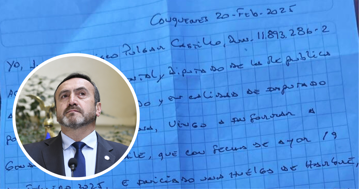 Diputado Pulgar por prisión preventiva: se declara preso político e inicia huelga de hambre