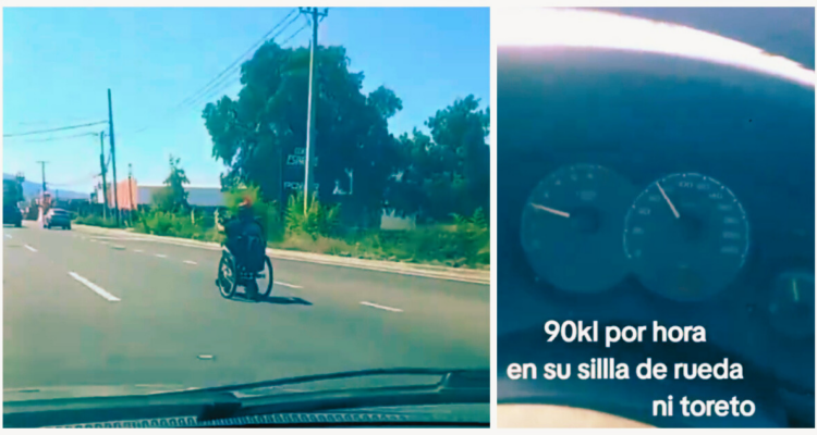 “Ni Toretto se atrevió a tanto”: hombre condujo silla de ruedas a 90 km/h en San Fernando